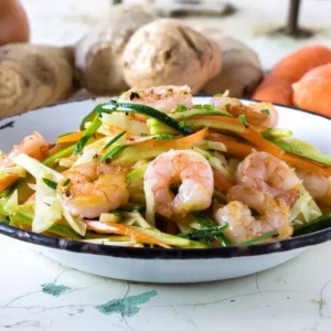 Sauté aux crevettes et légumes express